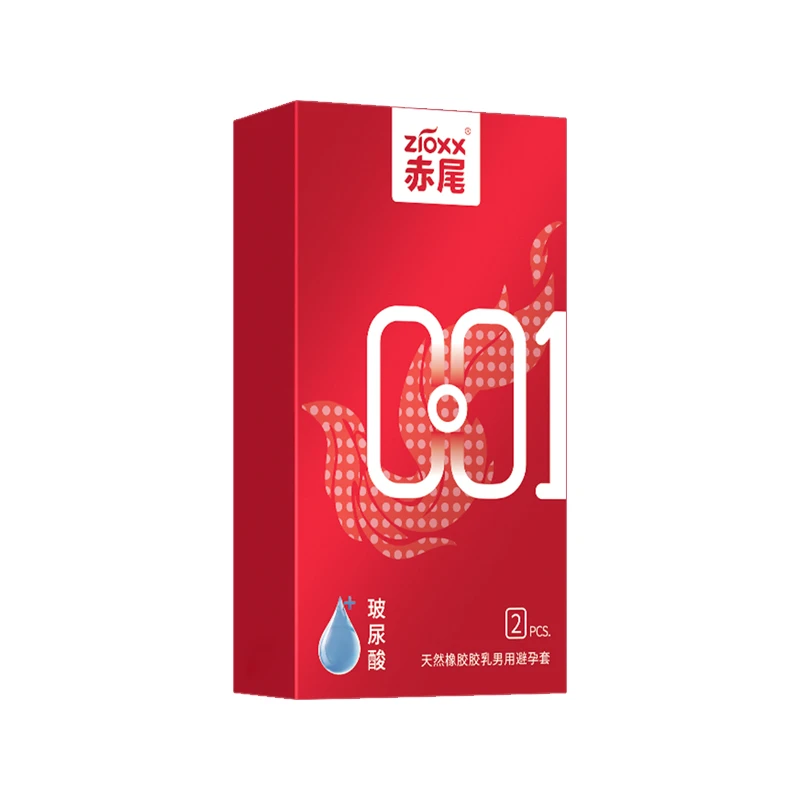 赤尾天然橡胶胶乳男用避孕套套001玻尿酸