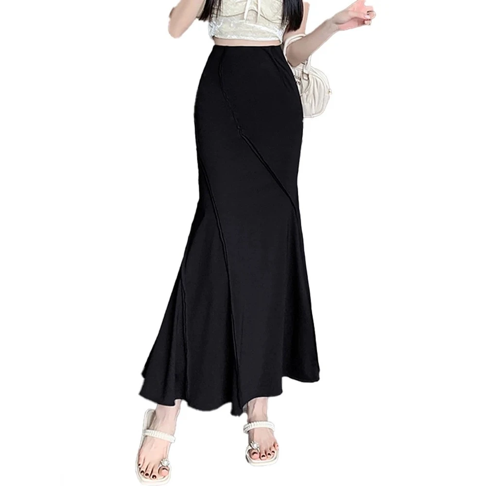 优选头家时尚高腰显瘦鱼尾裙A字包臀裙加绒9086