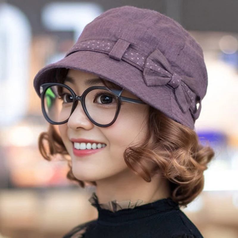 春秋天中老年帽子女妈妈盆帽老年人渔夫帽老奶奶遮阳帽薄款软布帽