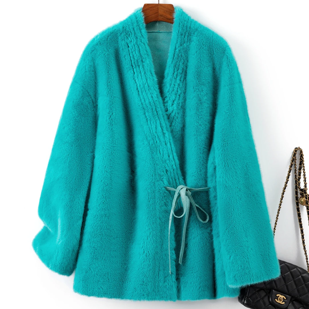 832 时尚女装3A级环保草草外套