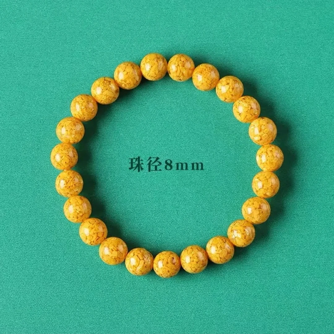 非金属树脂手链 X137雄黄经典素圈单圈手串8mm