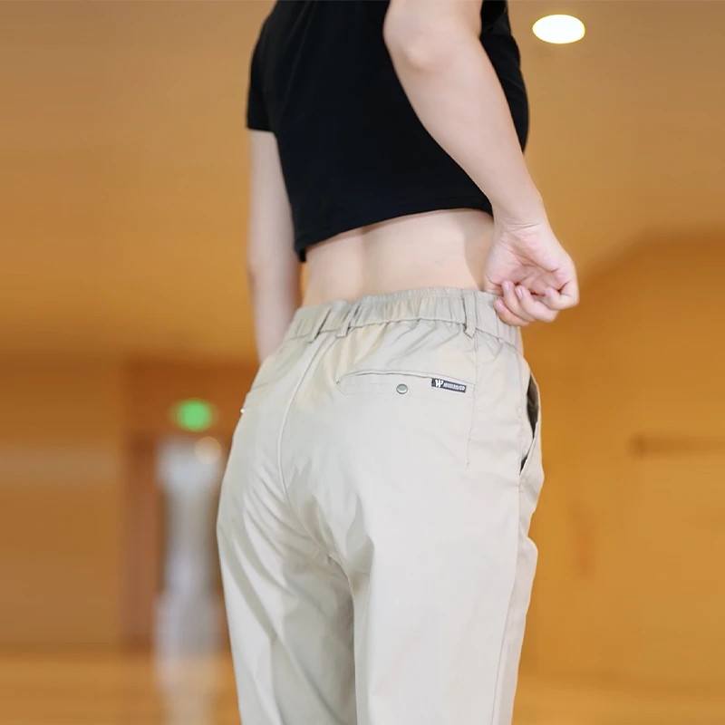 2024新款休闲男士直筒纯色宽松弹力轻商务男裤百搭休闲休闲长裤子