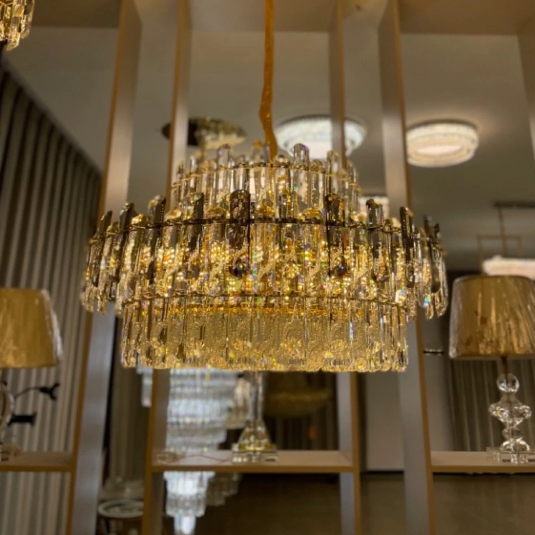 轻奢水晶灯客厅吸顶灯2023年新款现代简约大气奢华餐厅主卧室灯具