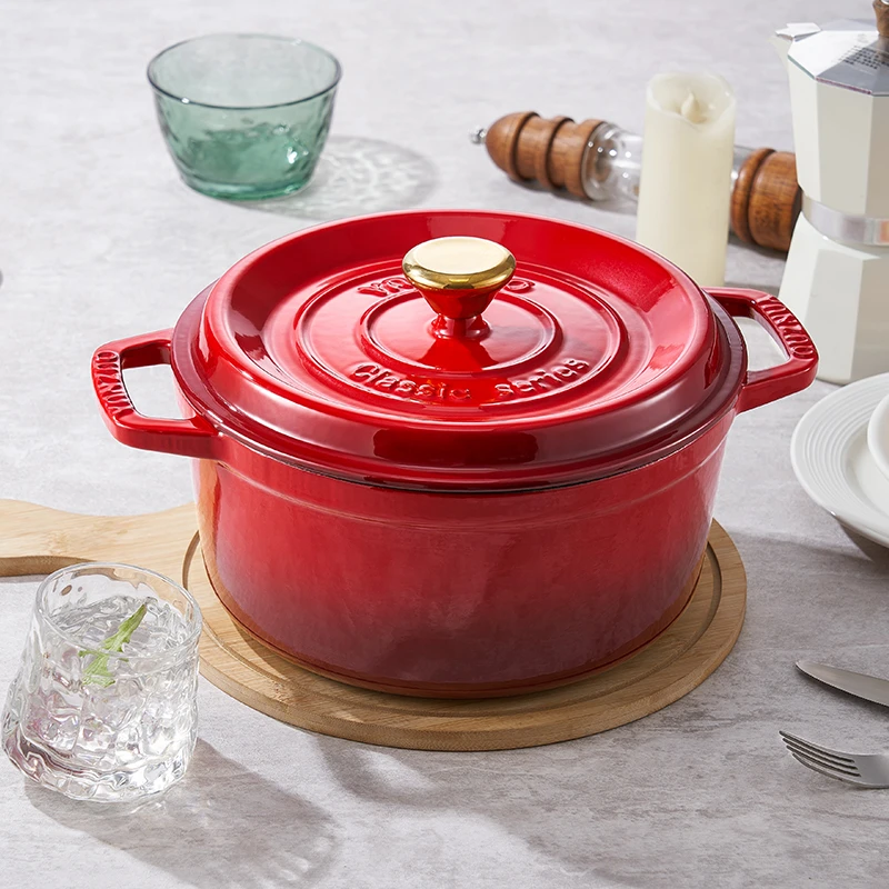 YANZAO/焱造铸铁珐琅锅24经典系列炖锅（高光）