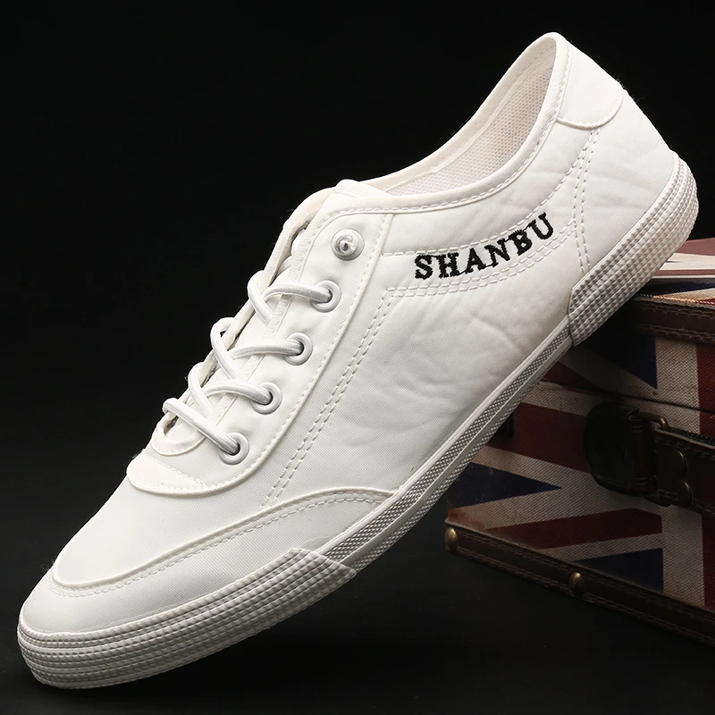 男鞋2024新款春夏潮鞋男士帆布鞋韩版百搭潮流板鞋时尚透气小白鞋