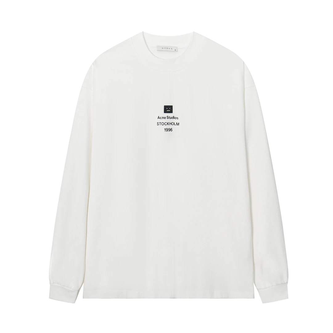 【MEGAN男士长袖T恤】全棉重磅做旧男士长袖T恤