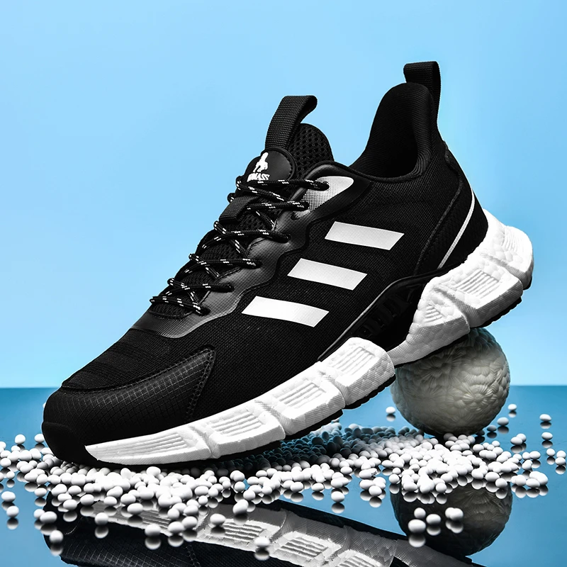 HOMASS/霍玛仕男女同款时尚休闲鞋舒适减震运动旅游鞋透气百搭