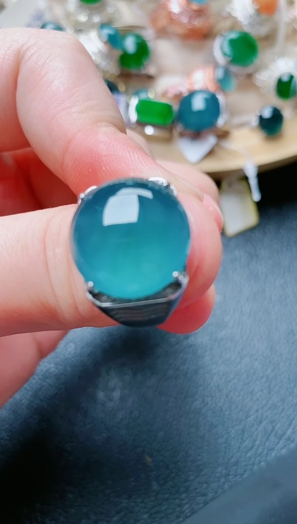 【闪购商品】翡翠戒指银S925镶嵌11111