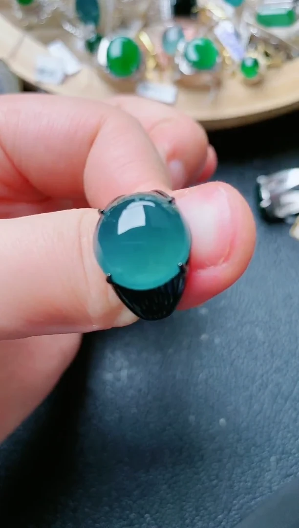 【闪购商品】翡翠戒指银S925镶嵌11111