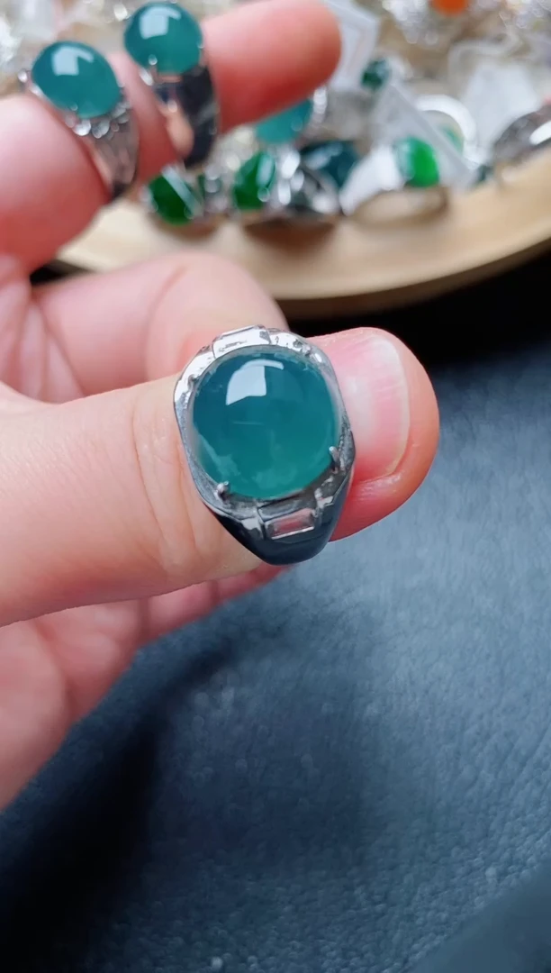 【闪购商品】翡翠戒指银S925镶嵌11111