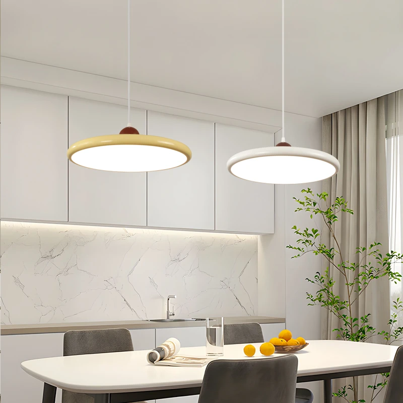 现代简约餐厅吊灯北欧灯具家用创意个性圆形桌灯