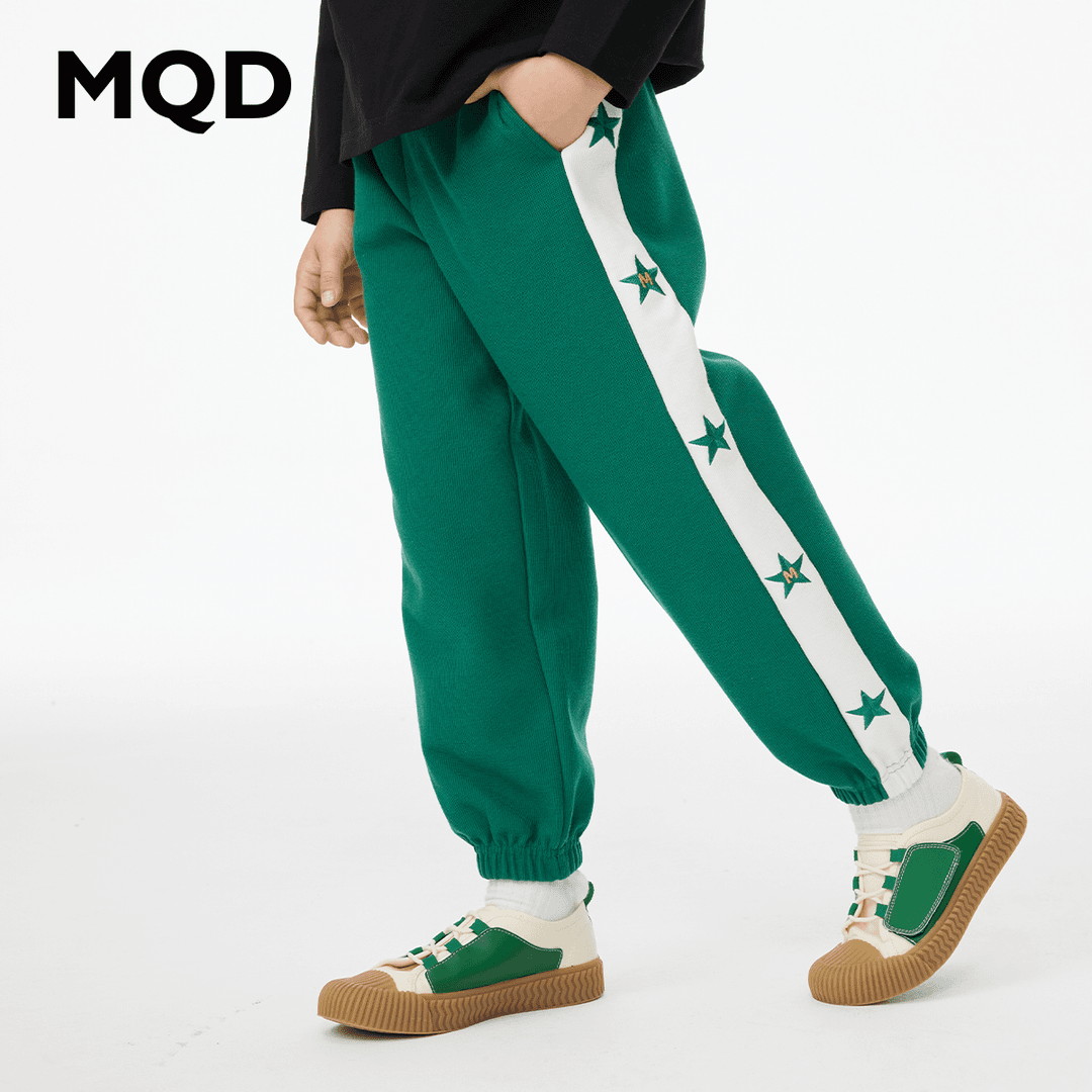 MQD童装儿童春秋新款休闲针织长裤中大童运动舒适裤子潮9633W1603