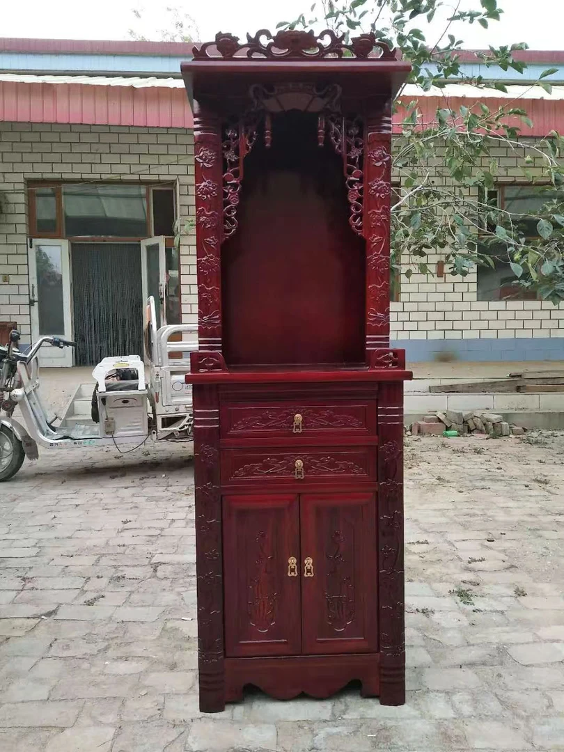 实木佛龛立柜观音台财神关公供桌佛柜神龛家用供奉台