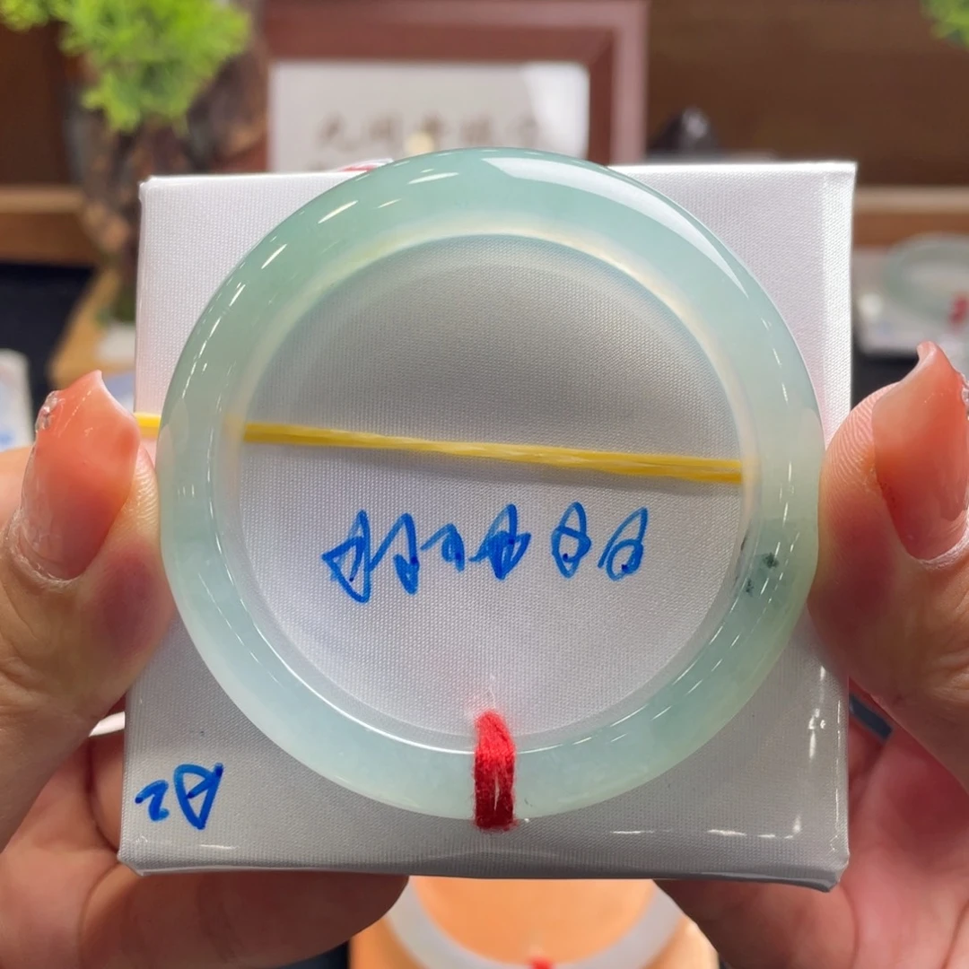 翡翠手镯未镶嵌a**e翡翠53.6正圈分单3