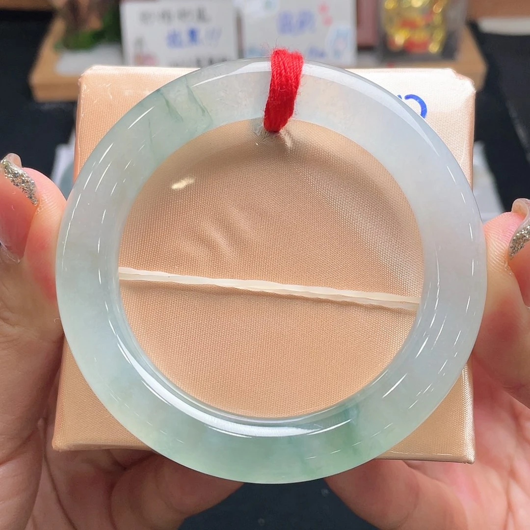 翡翠手镯未镶嵌翡翠55.8圆条