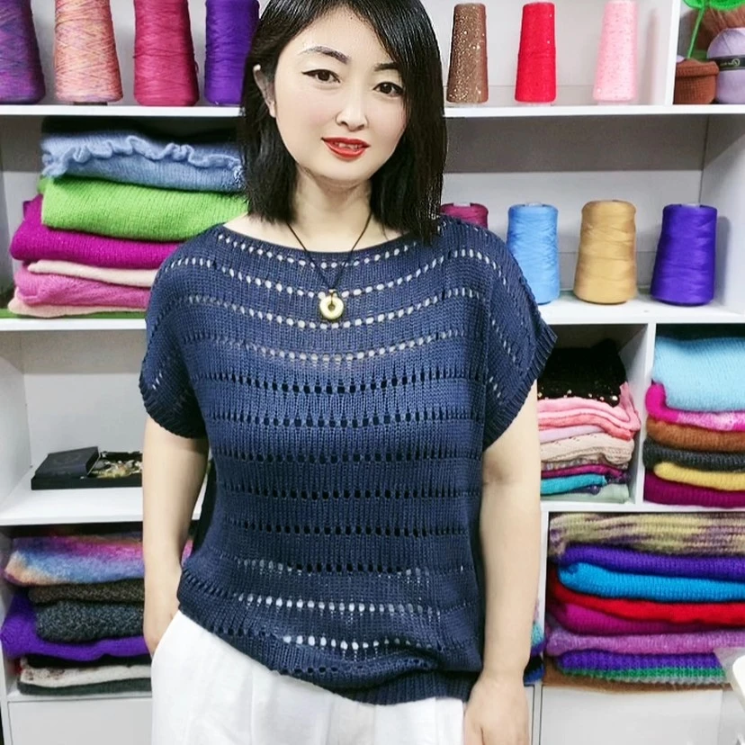 织青莲款 醋酸桑蚕丝莱赛尔夏季毛线手工编织毛线团一团半斤