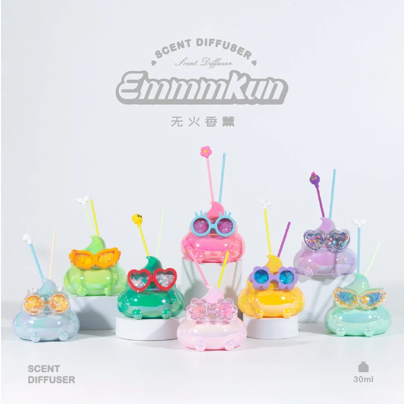 【拆盒】潮玩Emmm君香气记忆盲盒手办车载桌面卡通香薰摆件正版