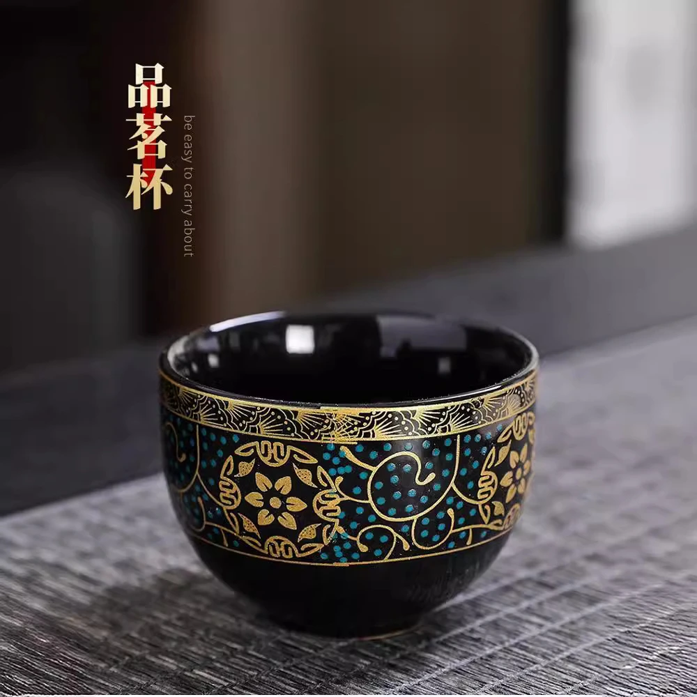 陶瓷创意喝茶杯品茗杯子酒水主人专用个人杯客杯家用办公主人杯