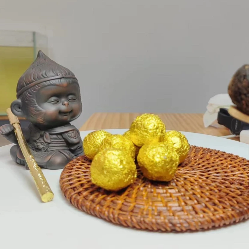 2017勐海熟茶储存龙珠古法手工阿嫲揉搓花香浓郁