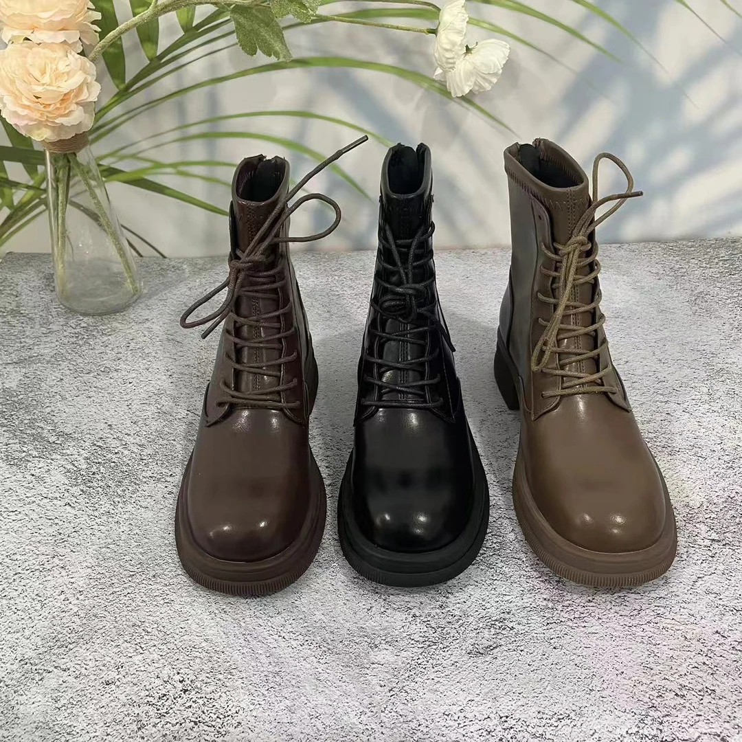 小强家女鞋新款秋冬百搭舒适女靴（D64-21-2）(0993-7)