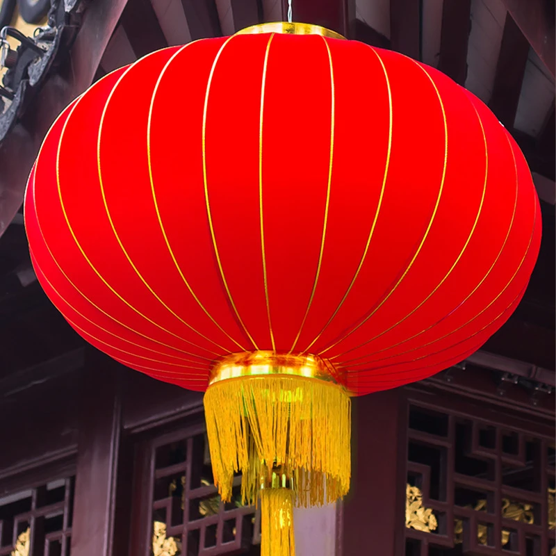 大红灯笼一对春节过新年元旦装饰阳台门口挂饰2024龙年吊灯中国风