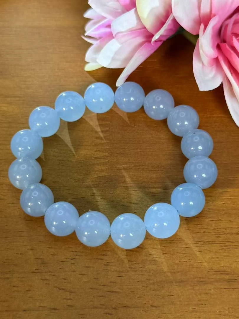 9295单圈海蓝宝气质显肤色百搭闺蜜清新宝石女款轻奢手串