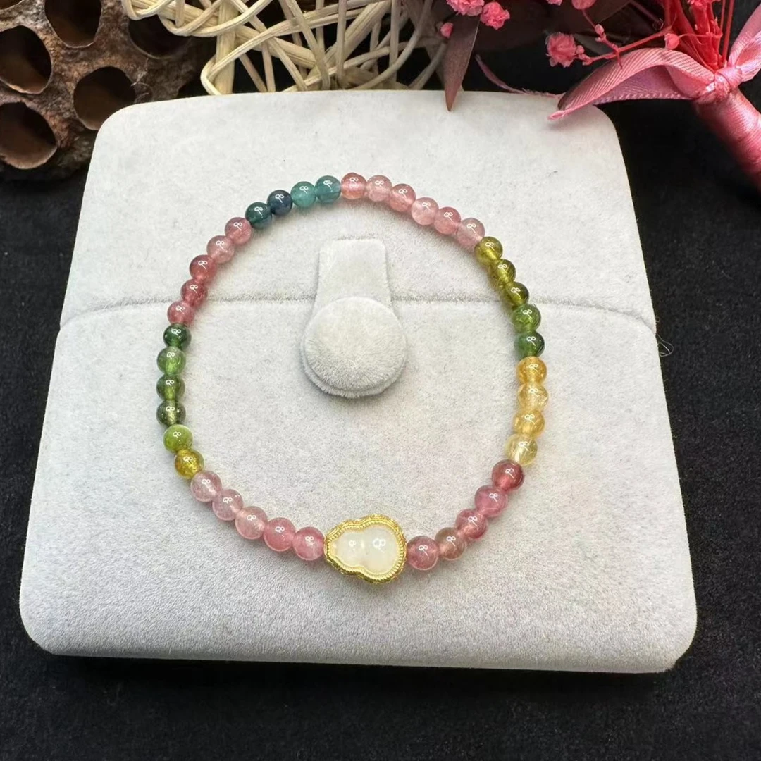 勤瑶单圈碧玺葫芦手串9788