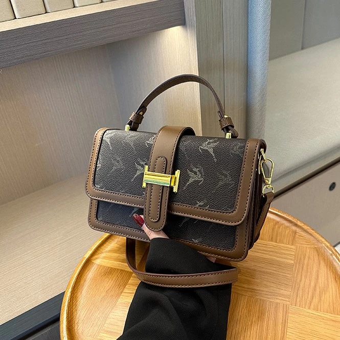高级感小包包秋季新款时尚爆款女士小众手提包百搭斜挎包小方女包