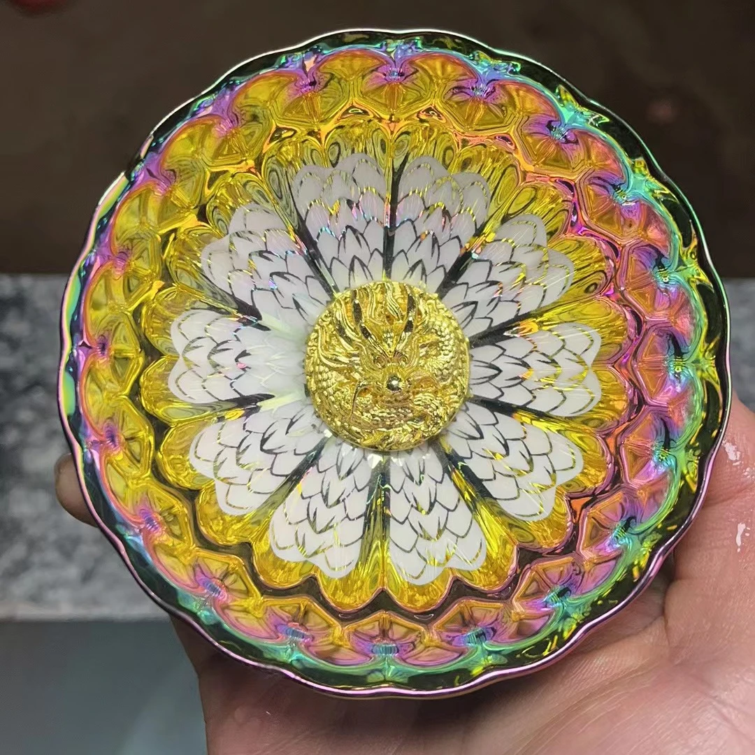 【闪购商品】  龙鳞铠甲  七彩金龙杯 龙年大吉 手工