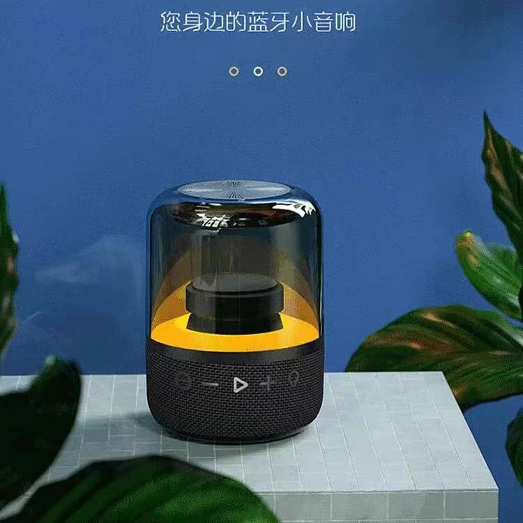 网红户外大功率低音炮高音质透明七彩灯立体无线蓝牙小音响F10