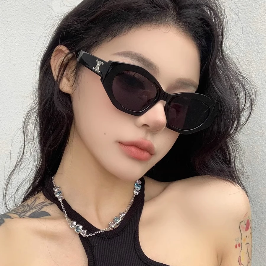 气质款多边形时尚欧美太阳镜女遮阳防晒个性墨镜凹造型潮防紫外线