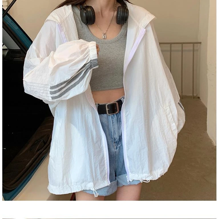 大码防晒衣女夏季轻薄防紫外线罩衫开衫上百搭薄款旅行出行好物