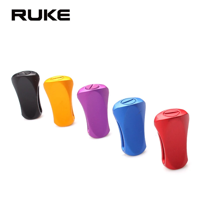 RUKE路亚改装渔线轮握丸扁捏手轻量化DIY配件D/S牌鱼轮铝合金摇把