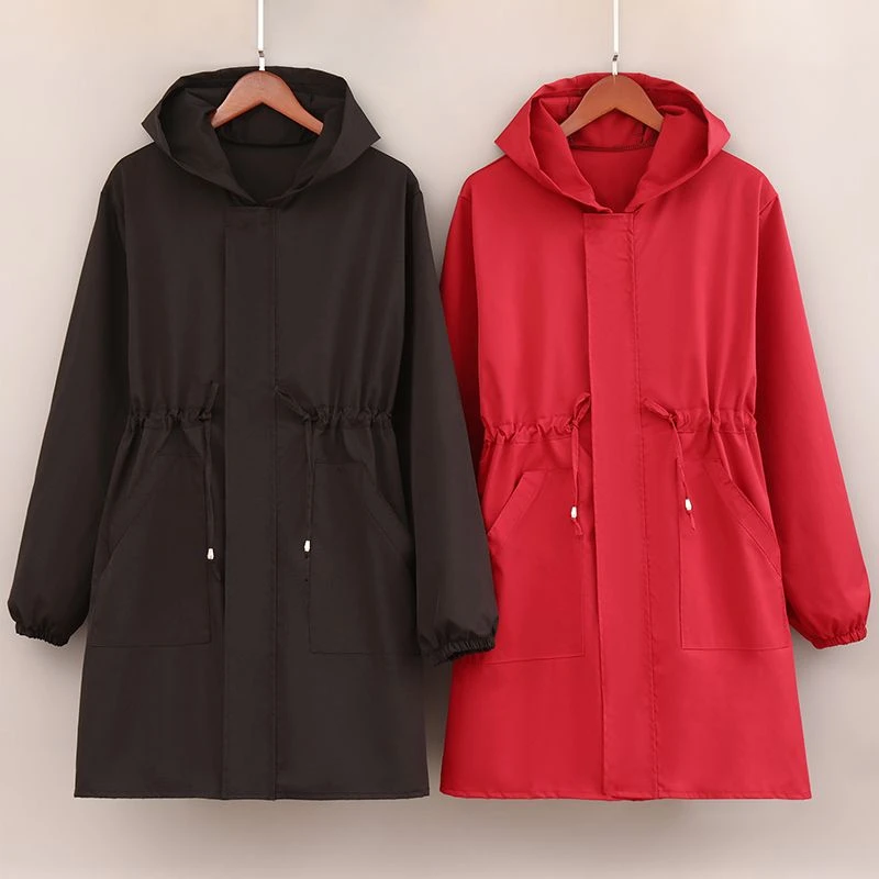 围裙长袖罩衣新款做饭家用厨房防水女餐厅餐饮时尚束腰纯色工作服