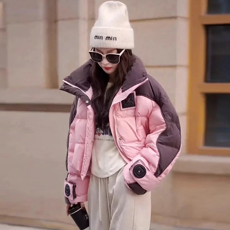 2024秋冬季新款加厚羽绒棉服棉袄小个子短款棉衣棉服外套女面包服