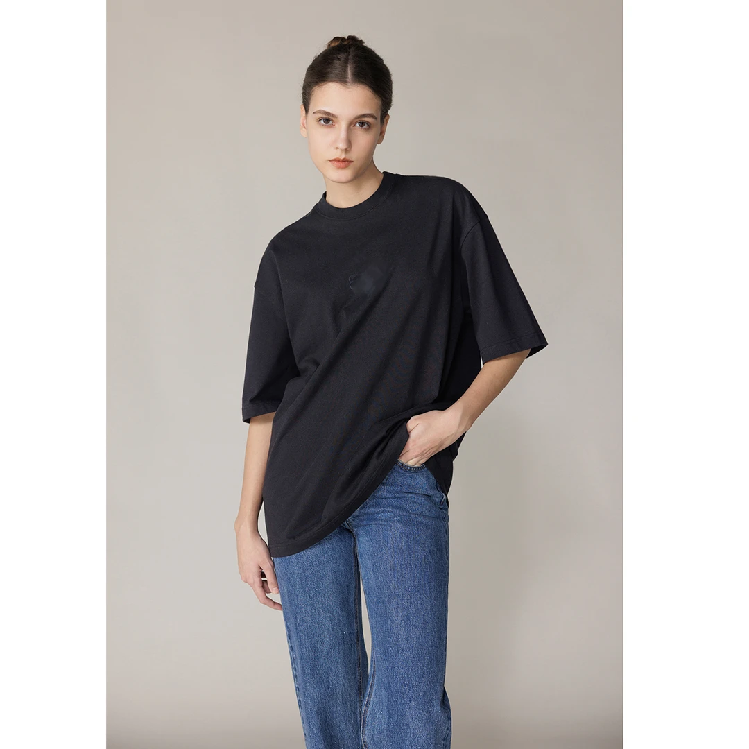 【FELOCCA】字母B绣花休闲百搭短袖T恤   CC1970