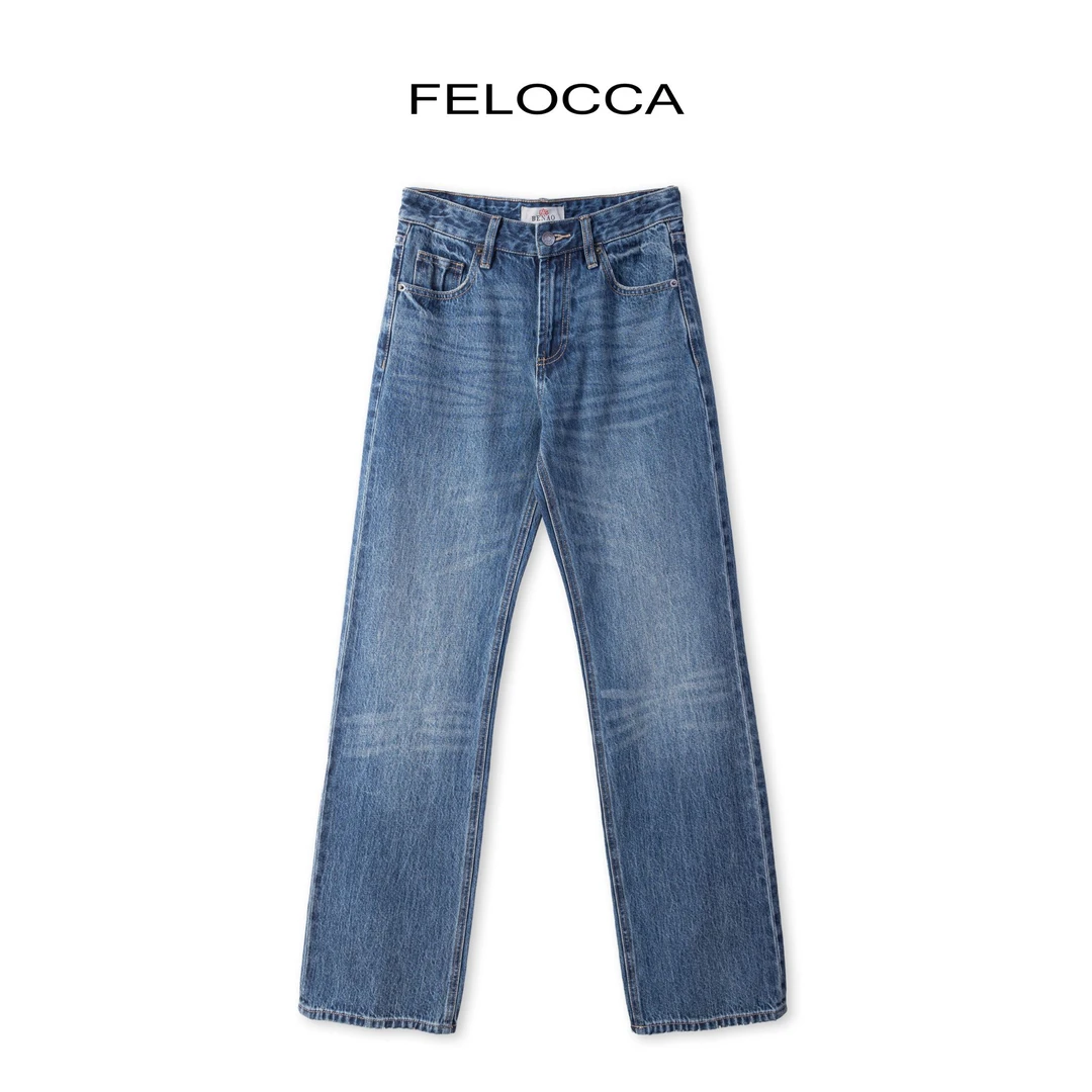 【FELOCCA】秋冬定制面料时尚休闲水洗牛仔裤  CC1893