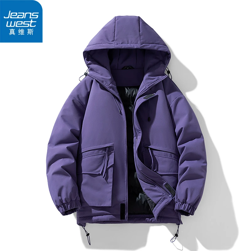 【真维斯】棉衣男女2024年冬季加厚保暖棉服连帽休闲潮流面包棉袄