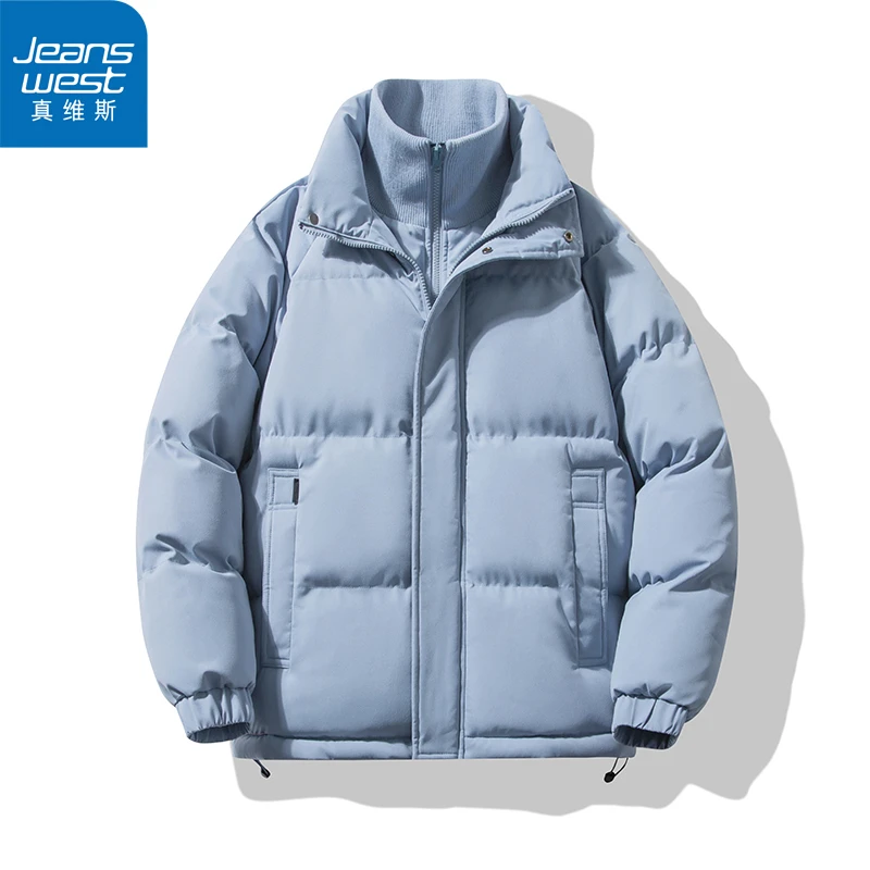 【真维斯】棉服男女同款冬季假两件潮牌加厚保暖棉袄上衣服外套棉衣