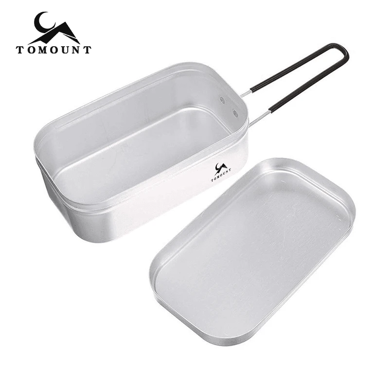 户外露营铝制饭盒可明火加热蒸煮铝合金日式野炊不锈钢餐具炉具