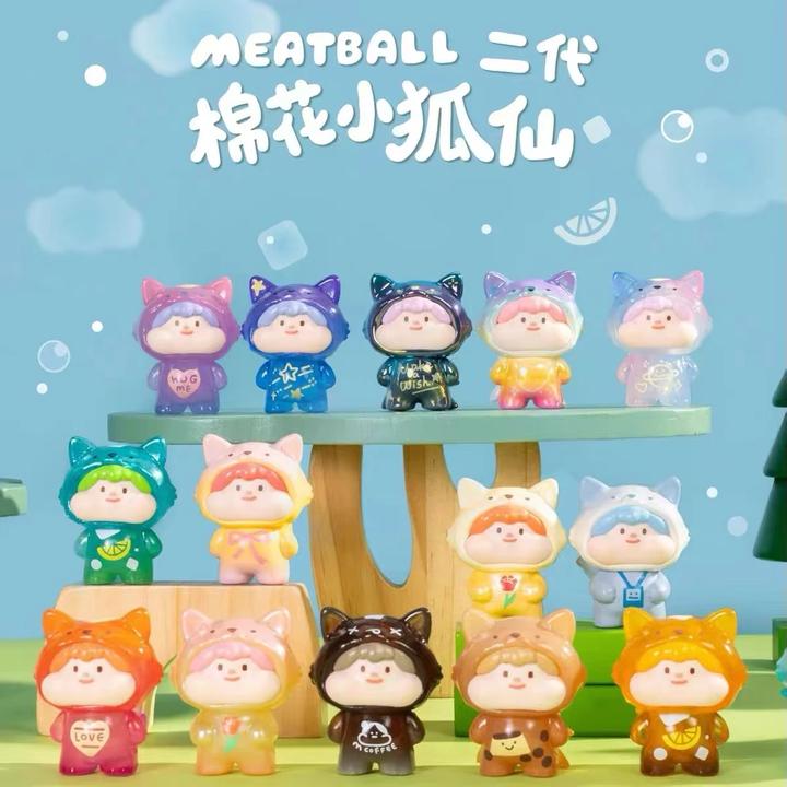 【代拆】肉球萌粒二代棉花小狐仙系列潮玩盲盒盲袋手办迷你摆件
