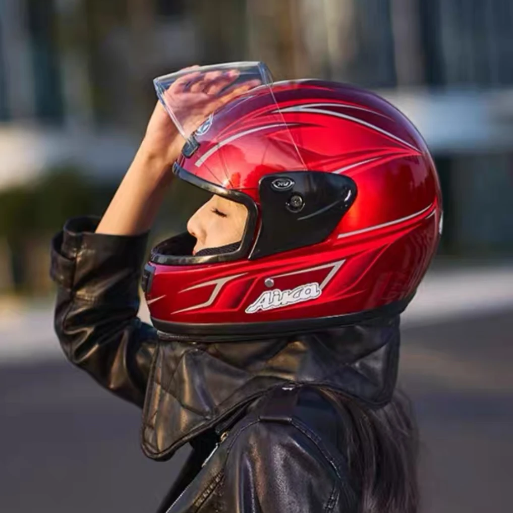 3C认证艾凯AK电动车头盔全覆式保暖防寒摩托车安全帽男女女款男款