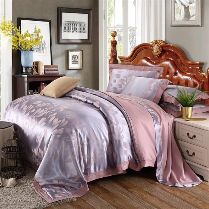 【赵总严选】高端叶语浪漫全棉贡缎提花四件套轻奢欧式四件套