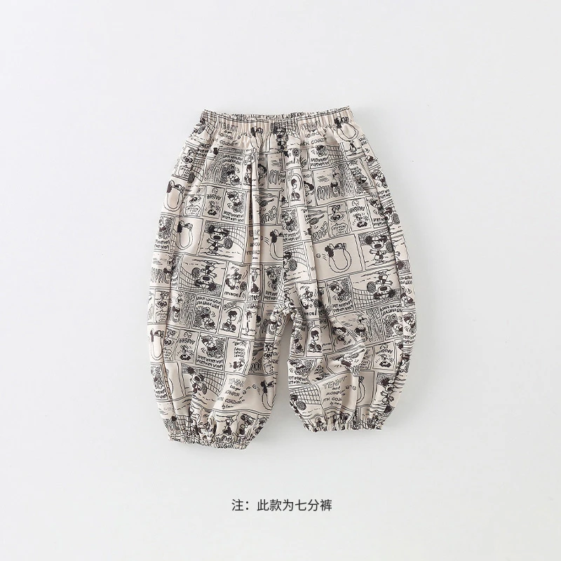 【工厂直发】儿童七分裤夏季2024新款男童卡通韩版薄款裤子AK671
