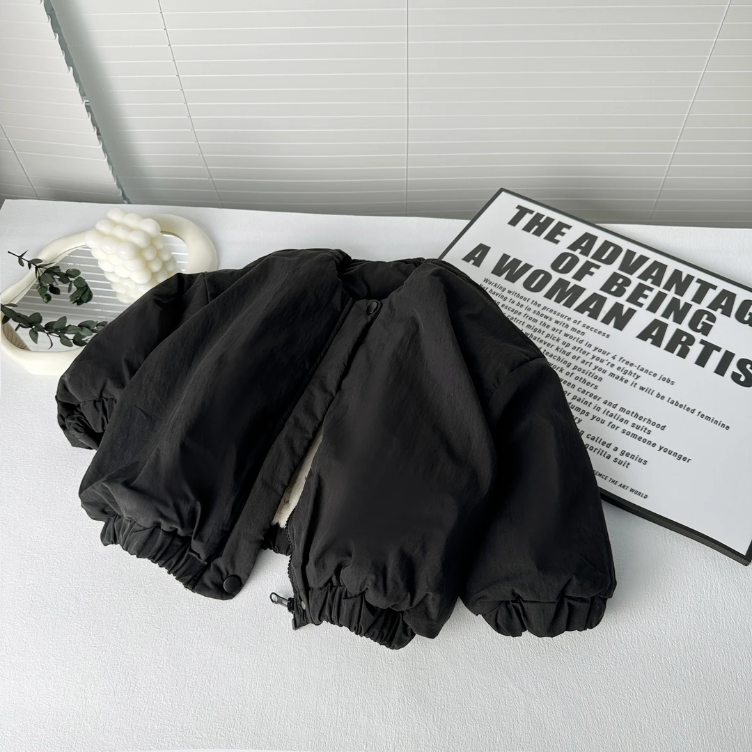 【三叁】儿童加绒外套秋冬新款204男童休闲洋气加厚外套AW664