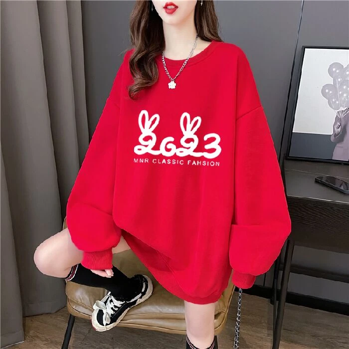 孕妇装秋冬外穿oversize宽松卫衣产后喂奶加绒加厚中长款月子服