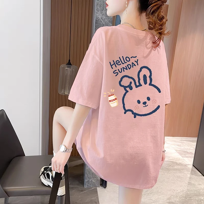 孕妇装哺乳上衣夏季纯棉宽松短袖t恤时尚辣妈款产后外穿喂奶孕妇