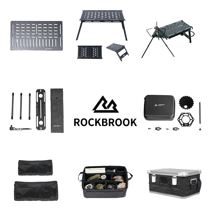 鹿布铝镁合金箱50L30L箱双翼箱内置袋内衬侧板桌板置物架灯架配件