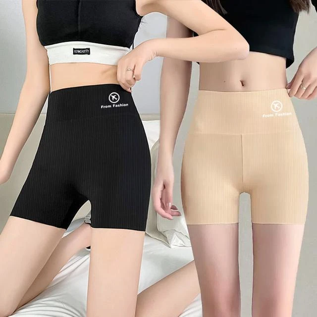 新安全裤女夏季薄款高腰无痕透气瑜伽学生三分飞机裤防走光打底裤