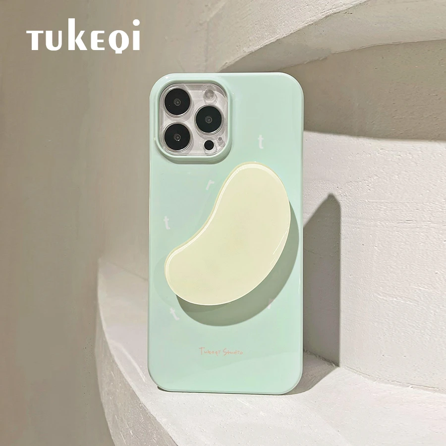 兔可七薄荷绿夏日曼波小清新ins进口iPhone14/15pro手机壳菲林壳